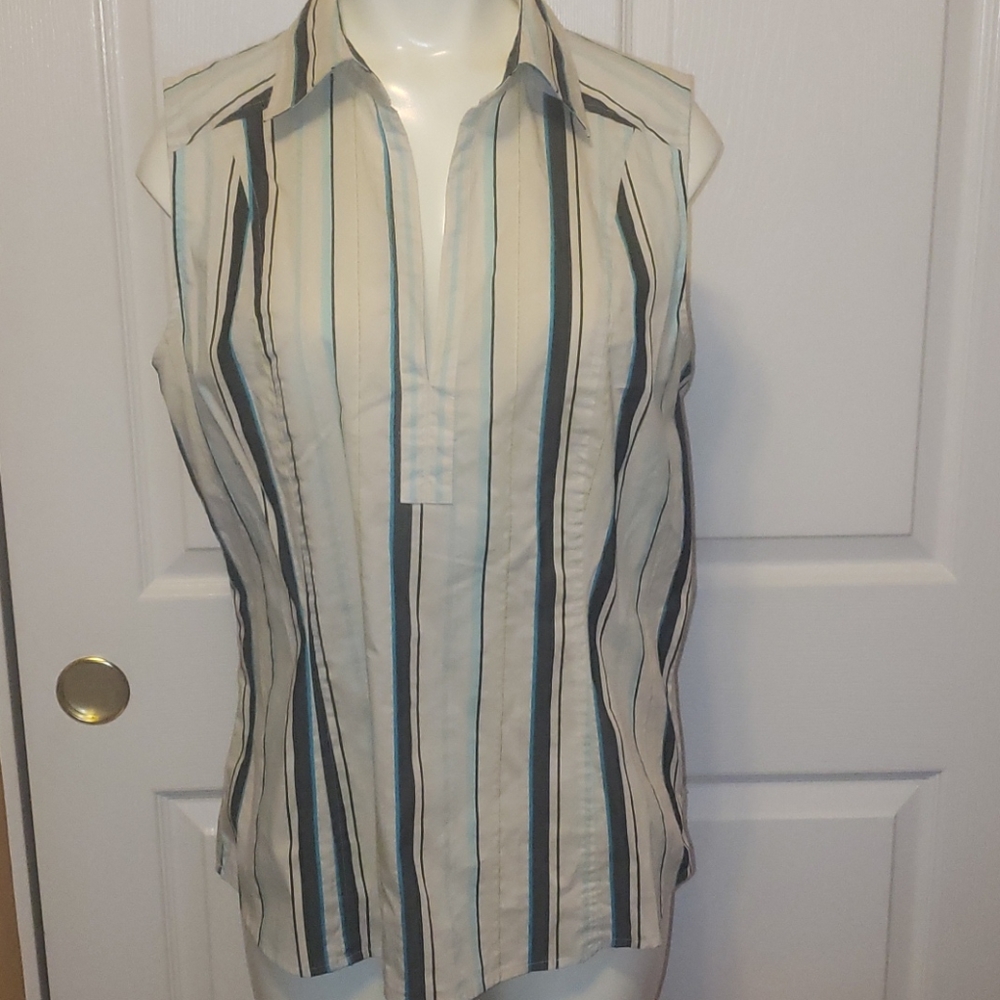 Express side zipper Blouse Stretch Size 14